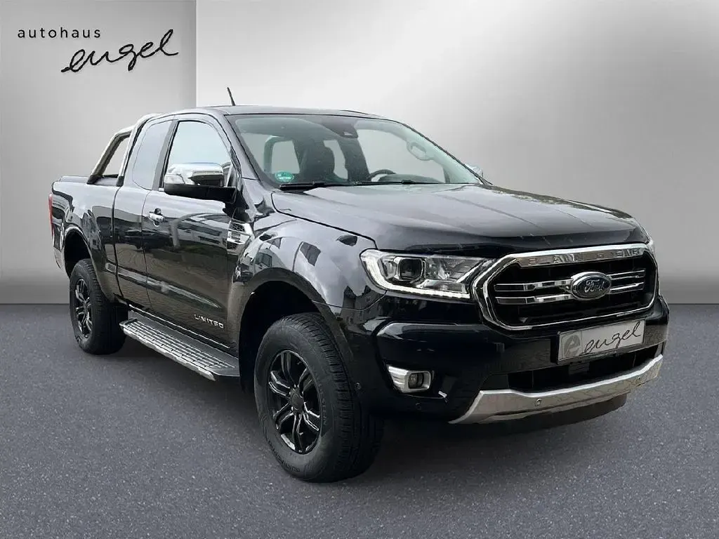 Gebraucht Ford Ranger Limited 170 PS (125 kW) 2021 Obsidianschwarz metallic Pickup