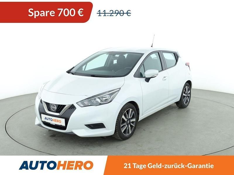 Weiß Gebraucht 2018 Nissan Micra Acenta Kleinwagen | 10.590 € (Fairer Preis) - Bild 1/3