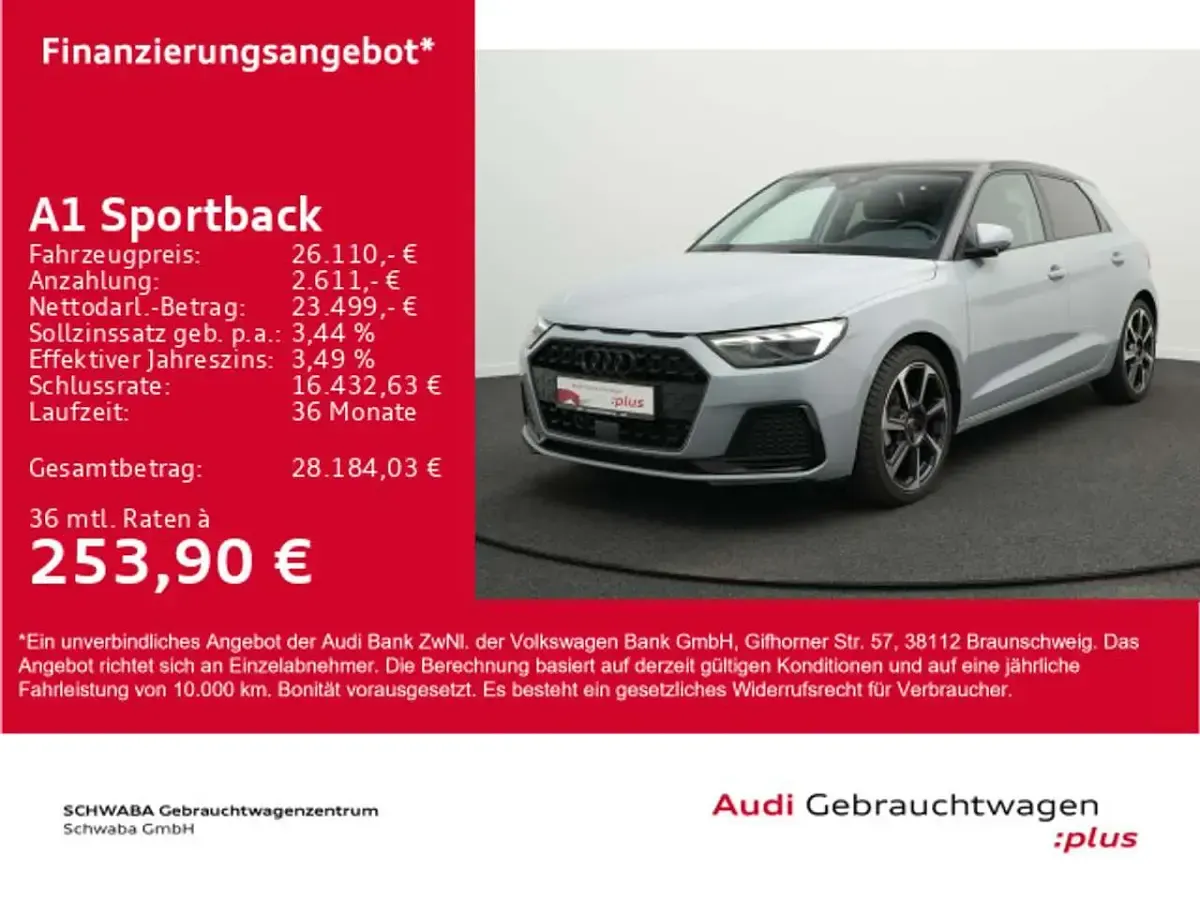 Używany Audi A1 Advanced Plus 116 KM (85 kW) 2025 Szary SUV