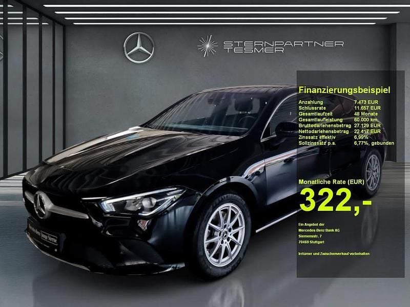 Schwarz Gebraucht 2023 Mercedes CLA200 Progressive Limousine | 28.980 € (Superpreis) - Bild 1/3