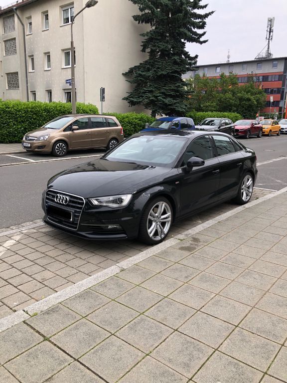 Schwarz Gebraucht 2015 Audi A3 S-Line Limousine | 17.900 € (Guter Preis) - Bild 1/4
