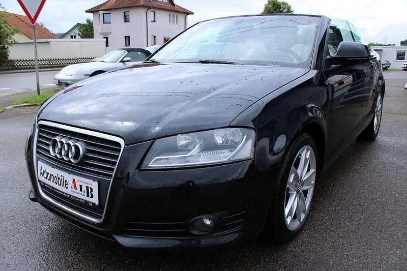 Schwarz Gebraucht 2008 Audi A3 Cabriolet Ambition Cabrio | 5.950 € (Superpreis) - Bild 1/4