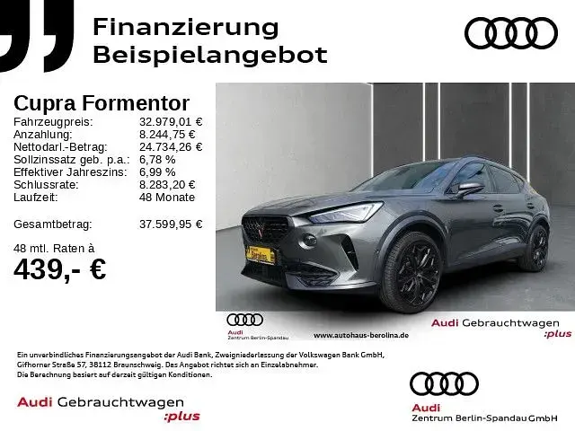 Używany Cupra Formentor VZ 310 KM (228 kW) 2024 Szary SUV