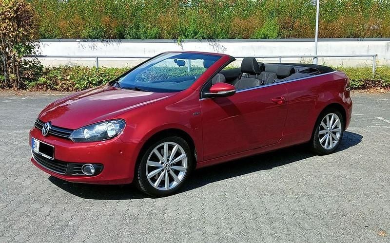Rot Gebraucht 2015 VW Golf Cabriolet LOUNGE Cabrio | 12.900 € (Fairer Preis) - Bild 1/4