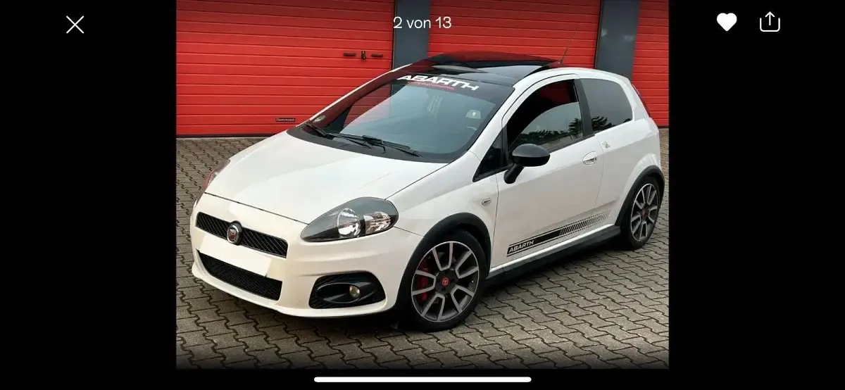 Gebraucht Abarth Grande Punto 155 PS (114 kW) 2008 Weiß Kleinwagen