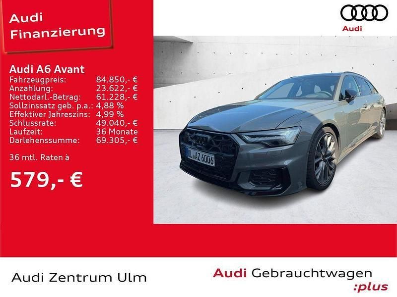 Chronosgrau metallic Gebraucht 2024 Audi A6 S-Line Kombi | 84.850 € - Bild 1/2