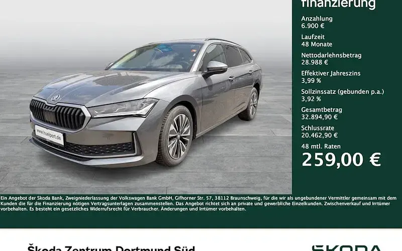 Gebraucht Skoda Superb Selection 150 PS (110 kW) 2025 Graphitegrau metallic Kombi