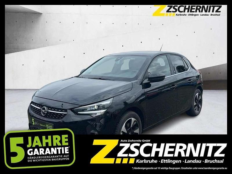 Gebraucht Opel Corsa-e Elegance 100 kW (136 PS) 2021 Diamant schwarz/karbon schwarz Kleinwagen