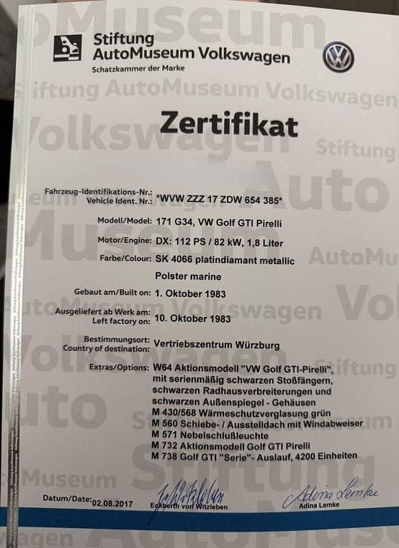 Blau Gebraucht 1983 VW Golf II GTI Coupé | 17.000 € - Bild 1/4