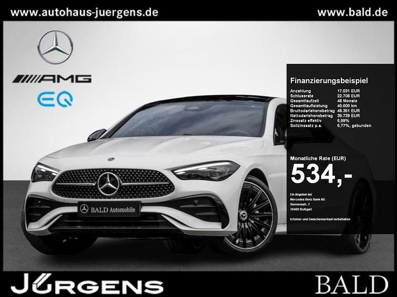 Weiss polarweiß Gebraucht 2024 Mercedes CLE220 AMG Coupé | 57.030 € (Fairer Preis) - Bild 1/4