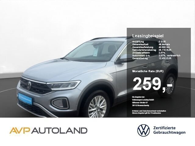 Silber Gebraucht 2024 VW T-Roc Life SUV | 26.110 € (Fairer Preis) - Bild 1/4