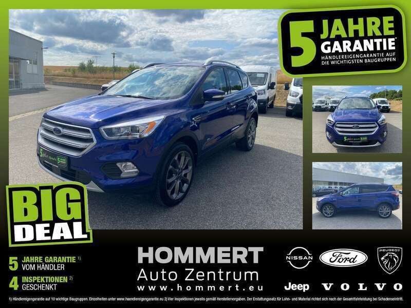 Indicblau (metallic) Gebraucht 2017 Ford Kuga Titanium SUV | 14.890 € (Guter Preis) - Bild 1/4