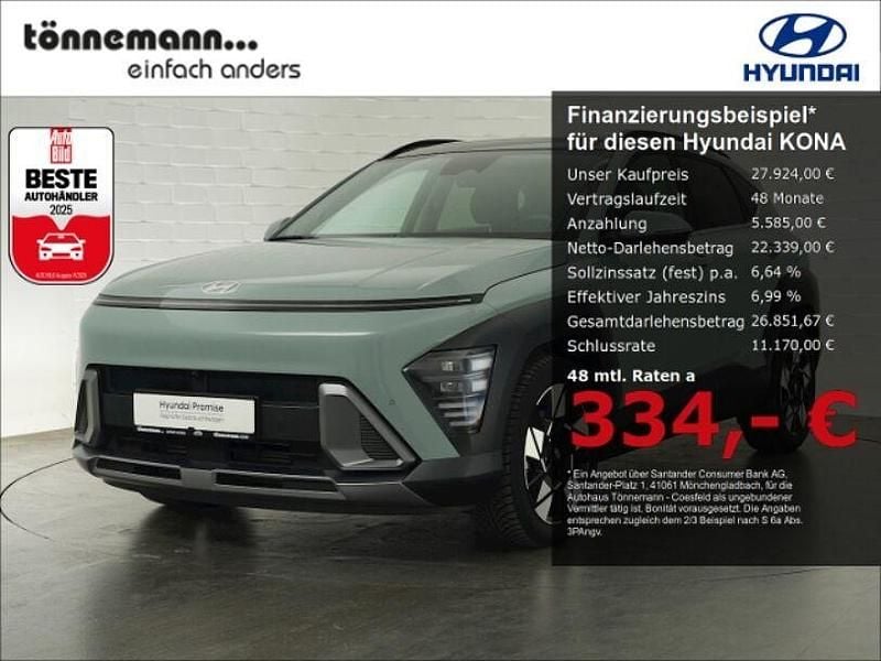 Mirage green Gebraucht 2024 Hyundai Kona Prime SUV | 27.924 € (Guter Preis) - Bild 1/4
