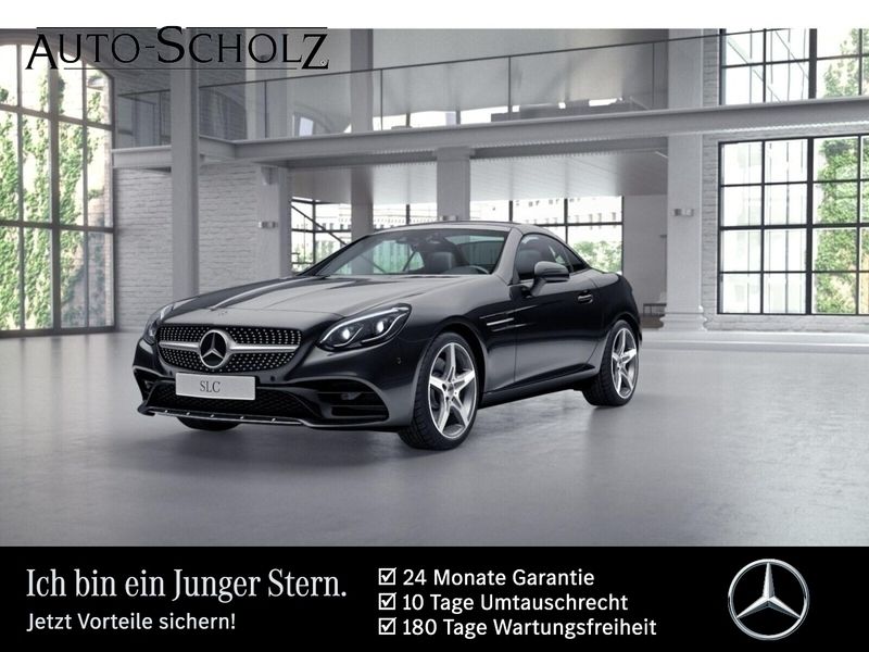 Schwarz Gebraucht 2020 Mercedes SLC300 AMG Cabrio | 56.836 € - Bild 1/3