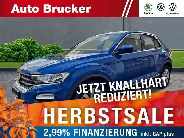 Blau Gebraucht 2021 VW T-Roc Sport SUV | 27.440 € (Etwas zu teuer) - Bild 1/4