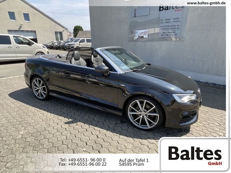 Mythosschwarz Gebraucht 2016 Audi A3 Cabriolet S-Line Cabrio | 16.850 € (Fairer Preis) - Bild 1/4