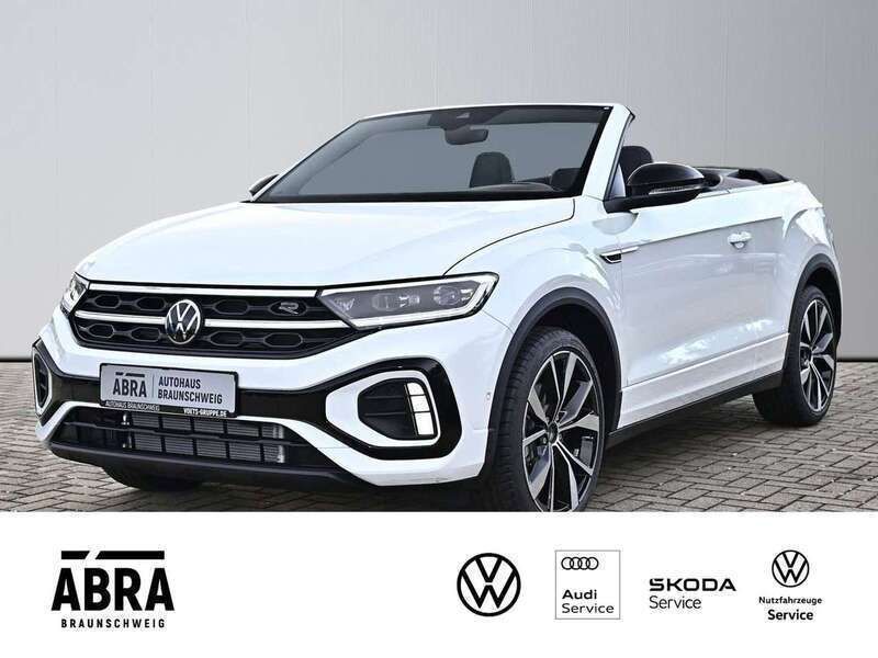 Pure white schwarz Gebraucht 2025 VW T-Roc Cabriolet R-line Cabrio | 42.880 € (Teuer) - Bild 1/4