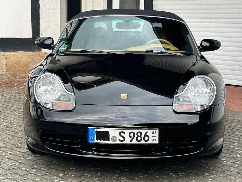 Schwarz Gebraucht 2003 Porsche Boxster S Cabrio | 18.986 € (Guter Preis) - Bild 1/4