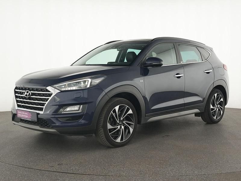 Stellar blue Gebraucht 2021 Hyundai Tucson Premium SUV | 24.955 € (Guter Preis) - Bild 1/4