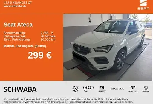 Gebraucht Seat Ateca 4Drive 190 PS (139 kW) 2023 Weiß SUV