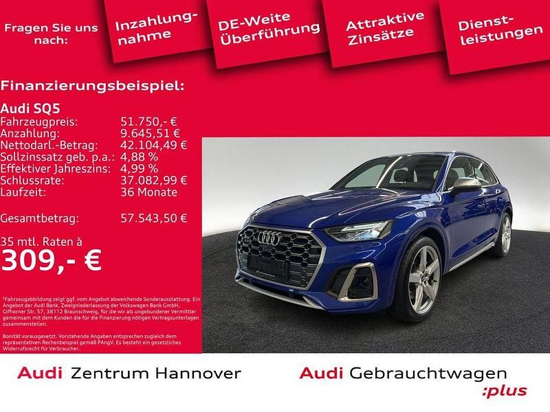 Ultrablau metallic Gebraucht 2022 Audi SQ5 Sport SUV | 51.750 € (Guter Preis) - Bild 1/4