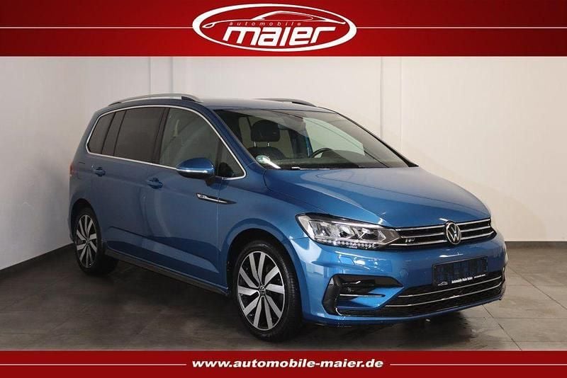 Caribbean blue metallic Gebraucht 2020 VW Touran R-line Van / Kleinbus | 25.800 € (Superpreis) - Bild 1/4