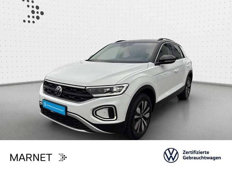 Pure white/schwarz Gebraucht 2025 VW T-Roc Goal SUV | 30.930 € (Guter Preis) - Bild 1/3