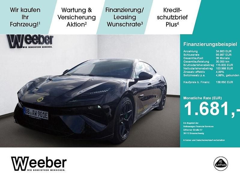 Gebraucht Lotus Emeya 450 kW (612 PS) 2025 Schwarz Kleinwagen