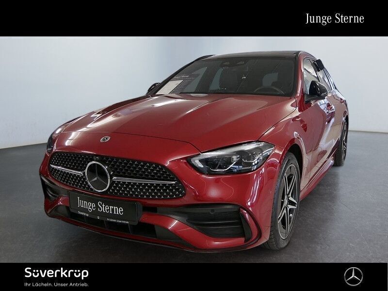 Rot Gebraucht 2023 Mercedes C300e AMG Kombi | 42.222 € (Guter Preis) - Bild 1/4