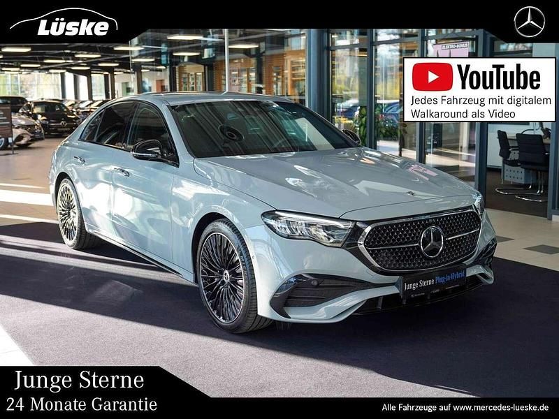 Manufaktur alpingrau uni Gebraucht 2024 Mercedes E300 AMG line Limousine | 64.900 € - Bild 1/4