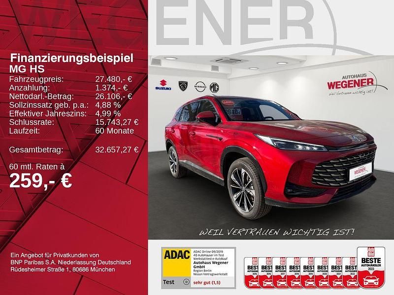 Neu MG HS Comfort 170 PS (125 kW) 2025 Diamond red SUV