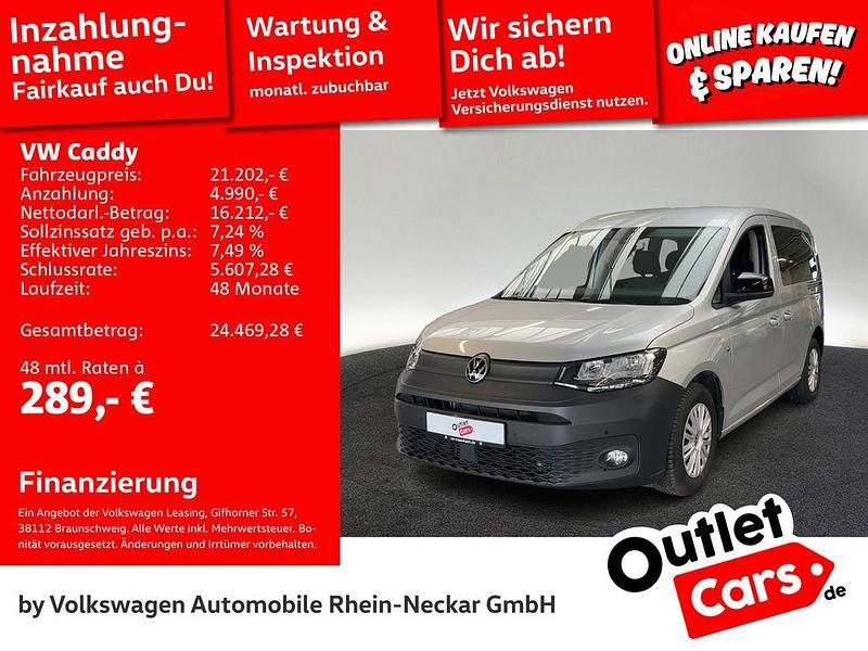 Gebraucht VW Caddy 102 PS (75 kW) 2022 Silber Van / Kleinbus