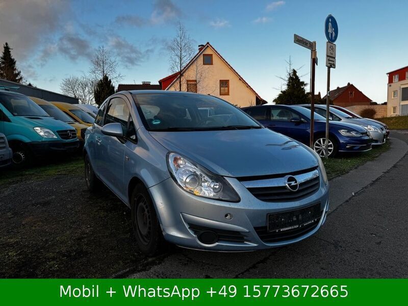 Gebraucht Opel Corsa Edition 80 PS (58 kW) 2008 Blau Kleinwagen