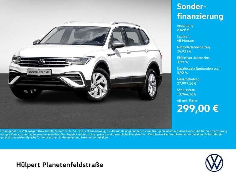Weiß Gebraucht 2022 VW Tiguan Allspace Life SUV | 27.560 € (Superpreis) - Bild 1/4
