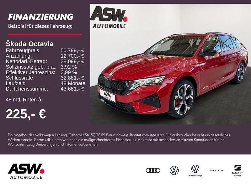 Rot Neu 2025 Skoda Octavia RS Kombi | 50.799 € (Teuer) - Bild 1/4