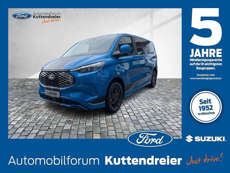 Digital aqua blue metallic Gebraucht 2024 Ford Tourneo Custom Sport Van | 49.990 € - Bild 1/4