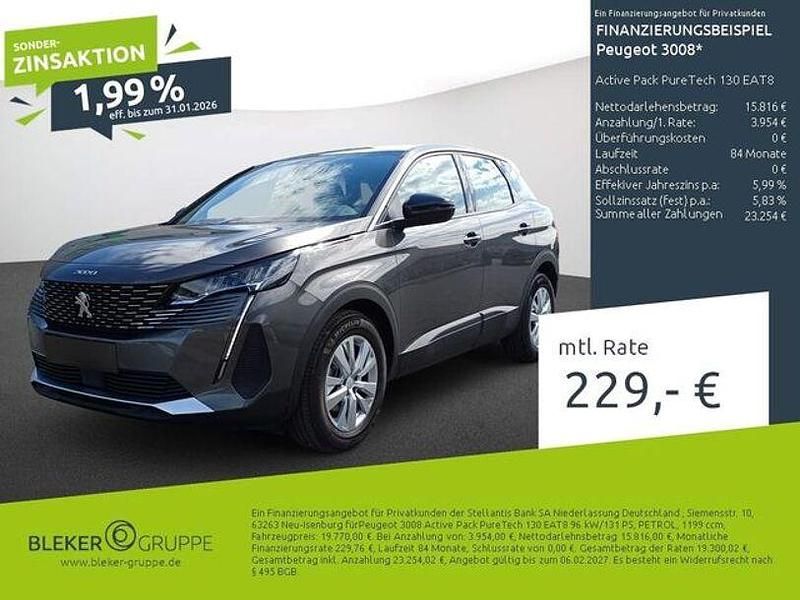 Gebraucht Peugeot 3008 Active 131 PS (96 kW) 2023 Grau Limousine
