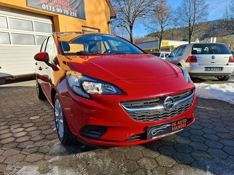 Rot Gebraucht 2014 Opel Corsa Edition Limousine | 3.490 € (Fairer Preis) - Bild 1/4