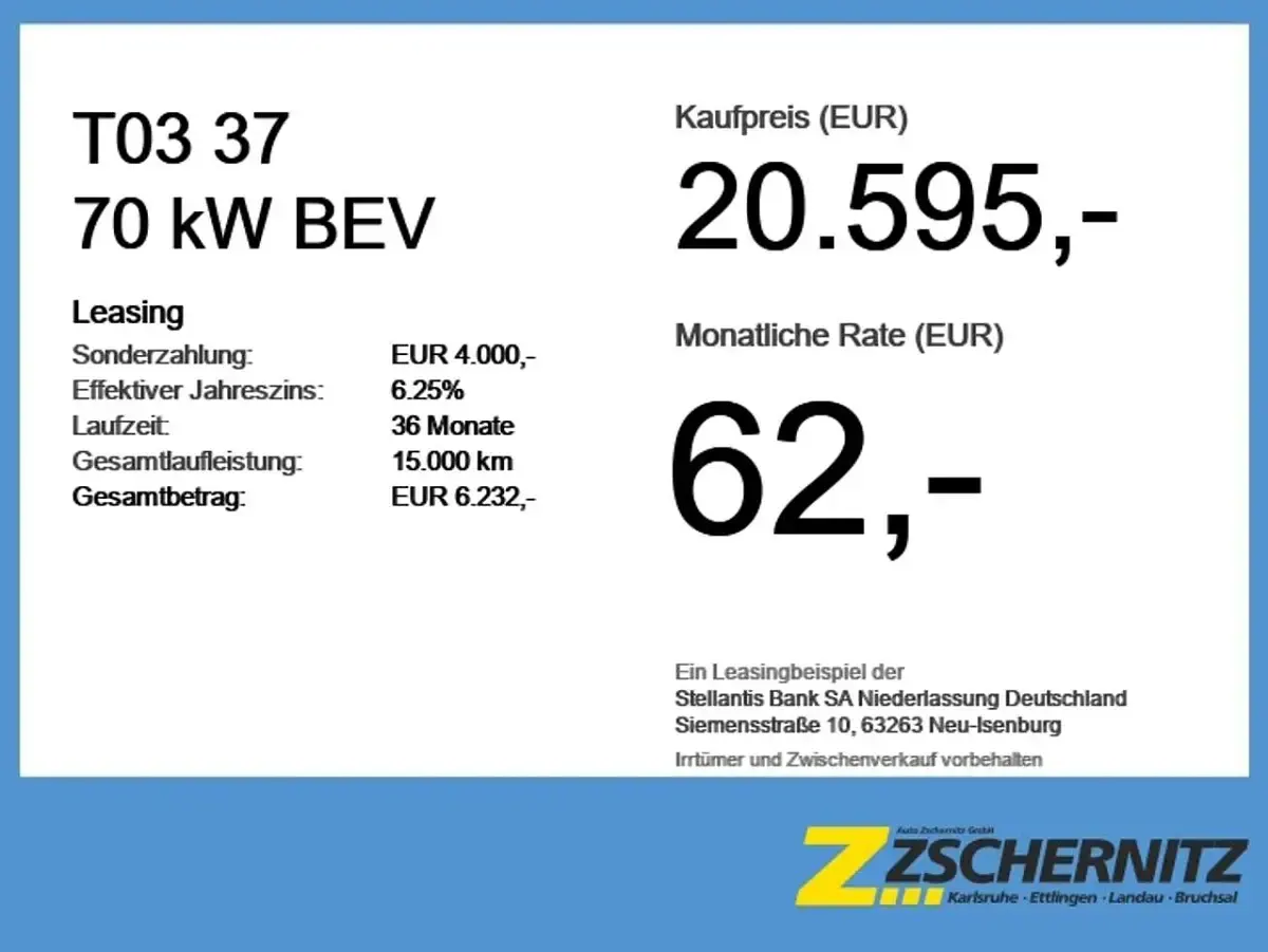 Neu Leapmotor T03 69 kW (95 PS) 2026 Light white Kleinwagen