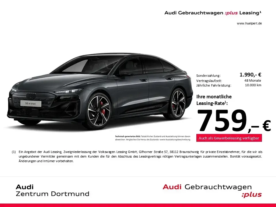 Gebraucht Audi S6 e-tron Sport 369 kW (503 PS) 2025 Daytonagrau perleffekt Limousine