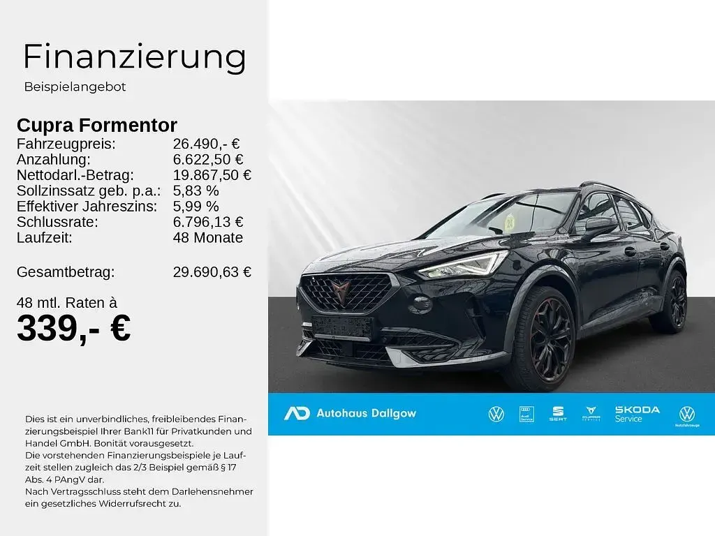 Gebraucht Cupra Formentor VZ 245 PS (180 kW) 2023 Schwarz SUV
