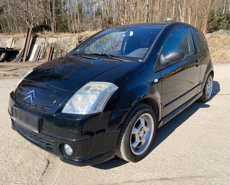 Schwarz Gebraucht 2004 Citroën C2 VTR Sport Kleinwagen | 599 € (Superpreis) - Bild 1/4