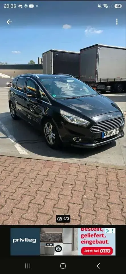 Gebraucht Ford S-MAX Business Edition 180 PS (132 kW) 2016 Schwarz Van / Kleinbus