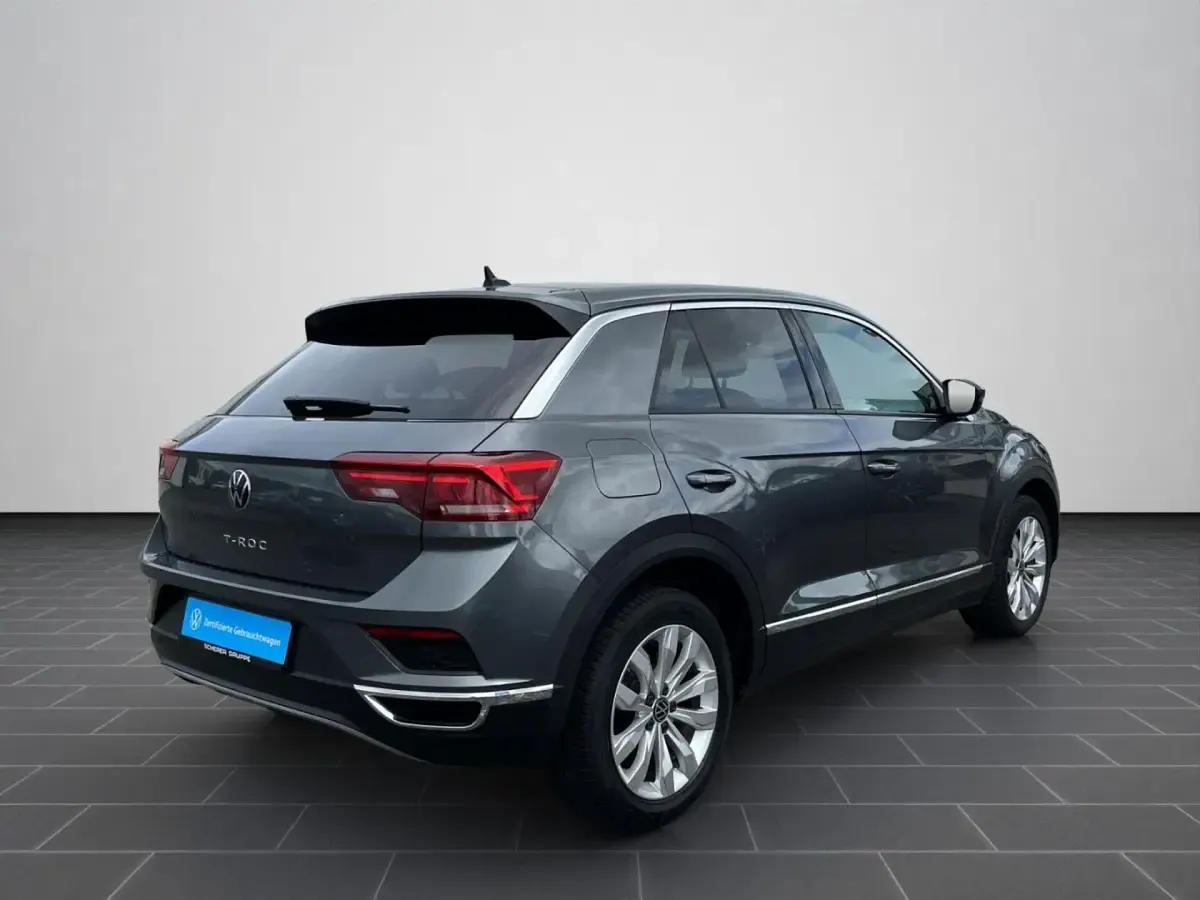 Gebraucht VW T-Roc Sportline 150 PS (110 kW) 2021 Indiumgrau metallic (metallic) SUV