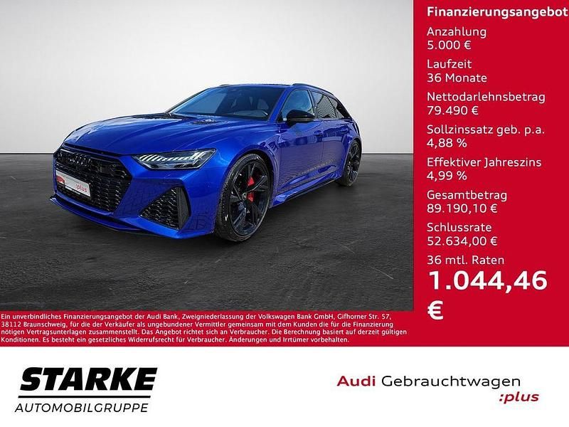 Blau Gebraucht 2022 Audi RS6 Sport Kombi | 84.490 € (Guter Preis) - Bild 1/4