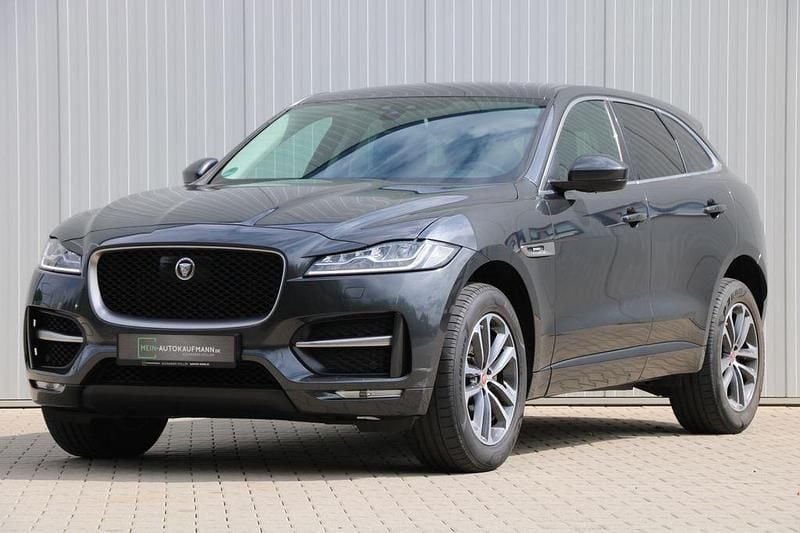 Grau Gebraucht 2017 Jaguar F-Pace R-Sport SUV | 23.744 € (Guter Preis) - Bild 1/4