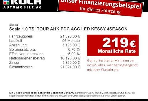 Gebraucht Skoda Scala Tour 110 PS (80 kW) 2022 Schwarz Kleinwagen