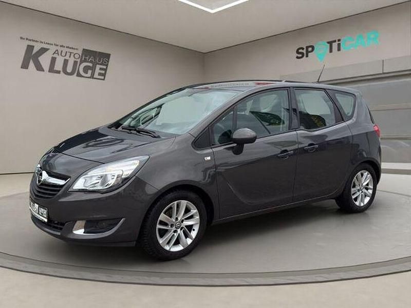 Grau Gebraucht 2017 Opel Meriva Edition Van / Kleinbus | 8.890 € (Etwas zu teuer) - Bild 1/4