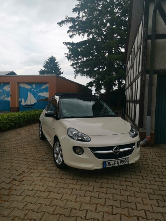 Weiß Gebraucht 2015 Opel Adam Open Air Kleinwagen | 8.600 € (Fairer Preis) - Bild 1/4