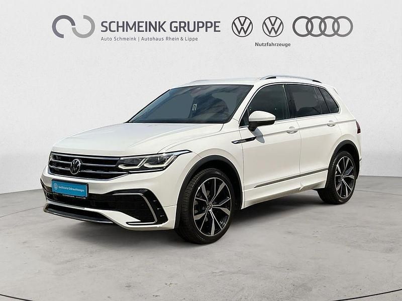 Pure white Gebraucht 2021 VW Tiguan R-line SUV | 29.880 € (Guter Preis) - Bild 1/4
